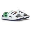 Badesandale TOMMY HILFIGER, Kinder, Gr. 34, bunt (weiß, grün, blau), Synthetik, Gummi, sportlich, Schuhe, Badeschuh, Wassersandale, Clog mit schwenkbarem Fersenriemen