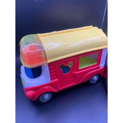 Disney Toys | Disney Red Bus Accessories Boat Included 9'' Toy Vehicle Car | Color: Red | Size: Osb