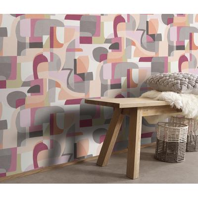 Vliestapete ERISMANN "Vliestapete FRAGMENT", rot, B:0,53m H:0,085m L:10,05m, Vlies, Tapeten, Phthalate frei Image