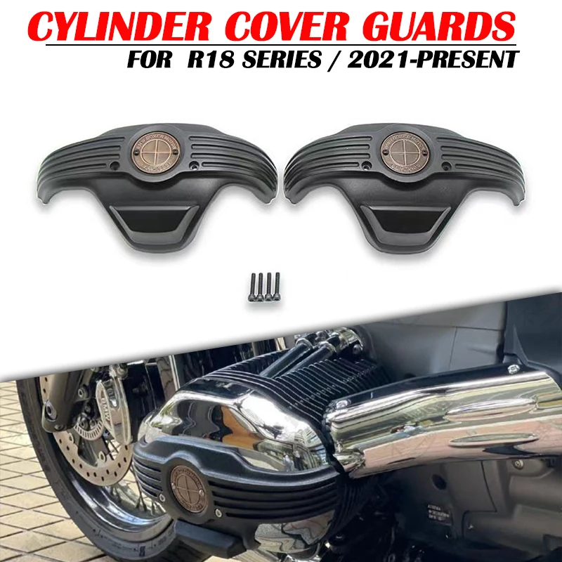 R18 Classic Transcontinental Motorcycle Accessories Engine Protector Cover Cylinder Head Guards Fit For BMW R18 R18 B 2020-2023