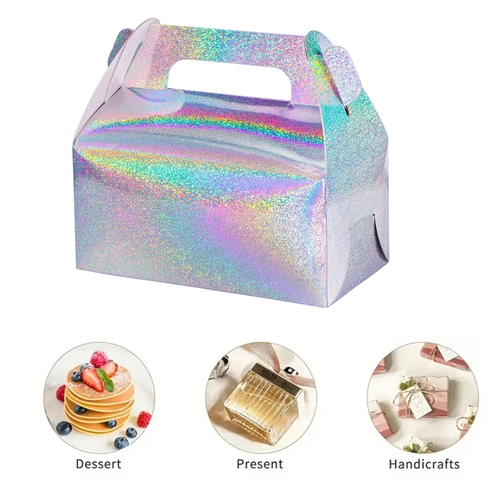 5 stücke Torten schachteln, Süßigkeiten schachteln, Back verpackungen, geeignet für Wohnküchen, Restaurants, Back picknicks, Partys. Image