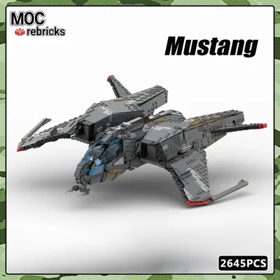 MOC Space Movie Series Star Citizen Mustang Omega Baustein DIY Ziegel Sammlung Sets Junge Spielzeug Image