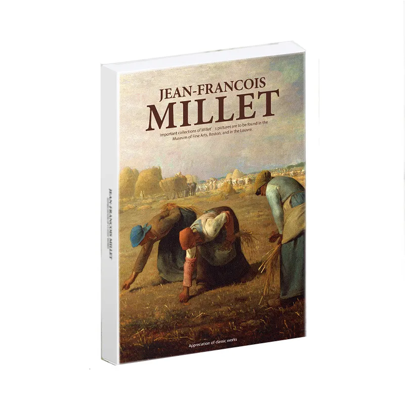 30 Stück Jean-Francois Millet Art Malerei Karten INS Stil dekorative Wunsch Grußkarte für Wandaufkleber DIY Geschenk Nachricht Postkarte Image
