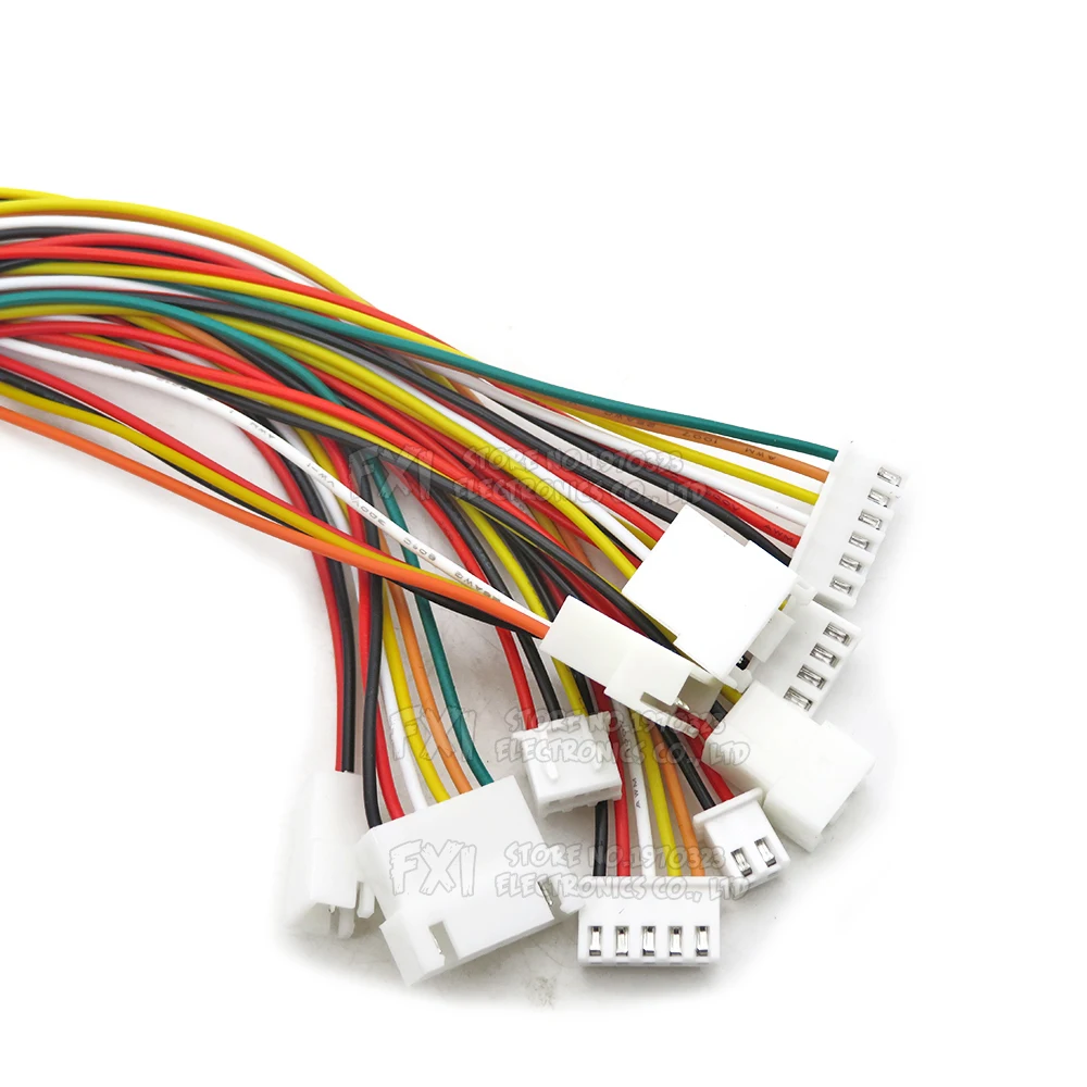 Xh 2,54mm jst-Stecker 2p 3p 4p 5p 6p 7p 8p Kabel anschlüsse Kabelst ecker Steckdose jst xh 2,54mm Abstand 2,54mm 20cm 26awg Image