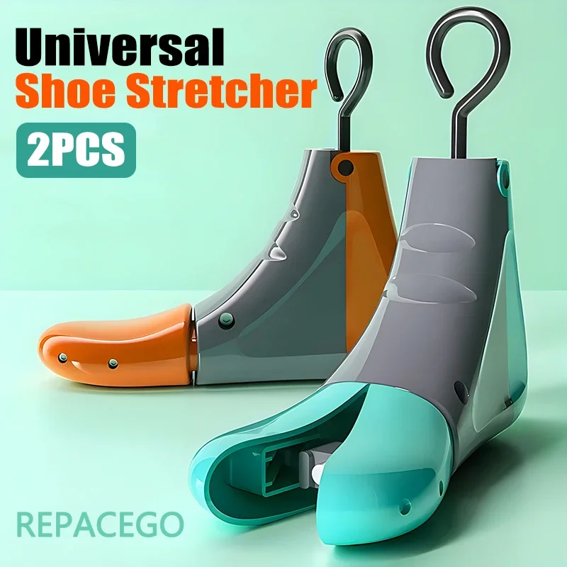 Repacego 1/2 Stück Schuhspanner, Schuhspanner, universell, Unisex, für Damen und Herren, verstellbare Länge, Breite, High-Top-Expander, Extender Keeper Image