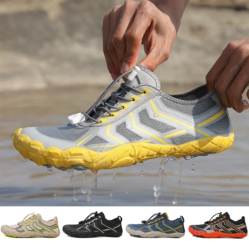 Unisex Wasser Schuhe Männer Barfuß Schuhe Frauen Strand Aqua Schuhe Jungen Schnell Trocknend Atmungsaktive Sport Turnschuhe Schuhe Wandern Slipper Image