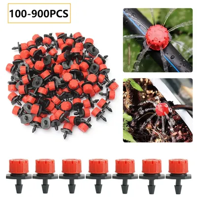 100-900PCS Bewässerung Tropfer Sprinkler Einstellbare Wasser Dropper Kopf Sprinkler Flow Kopf Garten Bewässerung Bewässerung System