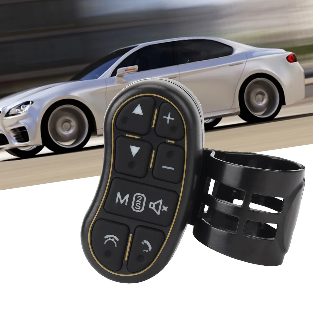 Auto navigation DVD Lenk steuer knopf Funk fernbedienung anwendbar Universal Auto Lenkrads teuerung Image