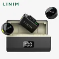 LINIM M8 Microfono lavalier wireless con cancellazione del rumore Batteria 23 ore per fotocamera iPhone Type-C per interviste Vlog Streaming live