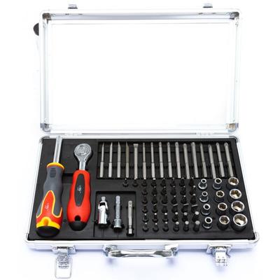 Werkzeug-Set Werkzeugkoffer Werkzeug 71 tlg Bits Ratsche - Trendline Image