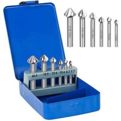 Tigrezy - HSS-Senker din 335 c, Set mit 6 HSS-G-Senkern, 90°, konischer Bohrer, Senker für Holz, Image