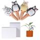 4pcs Owl Water Penetrator Flower Pourer Lazy Drip Irrigator Water Dropper