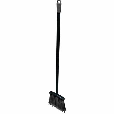 Genuine Joe Plastic Lobby Broom - 36" Handle - 36" Overall - Blue, Black - 1 Each