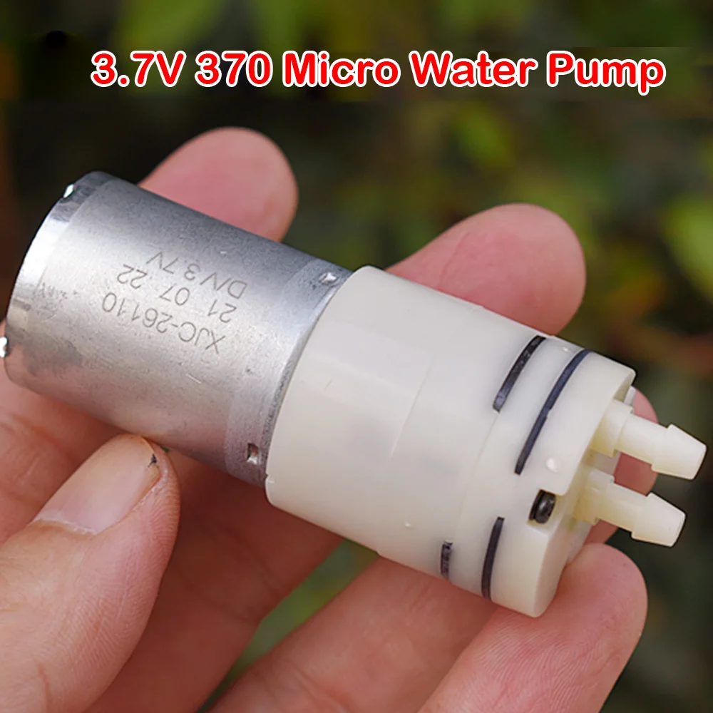 DC 3.7V 4W Micro 370 Motor Water Pump Mini Self Priming Diaphragm Water Pump Suction Water Pump Smll Elecctric Suction Pump