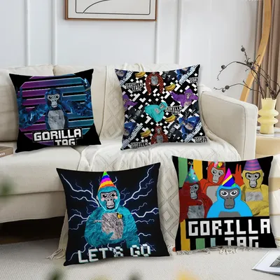 G-Gorilla T-Tag J-Jmancurly M-Monke cushion cover Living Room Accent Couch Back Support Square