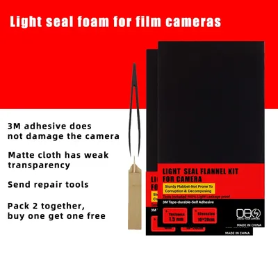 2PCS Light Leak Proof Sponge High Density Foam Film Camera Replacement Light Seal Foam For Film