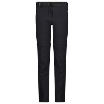 CMP - Girl's Stretch Zip Off Pant - Zip-Off-Hose Gr 92 schwarz