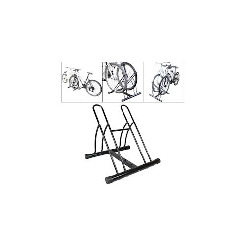 Baumarktplus Fahrradständer für 2 Fahrräder DUO Räder Fahrrad Ständer Rad schwarz Twin