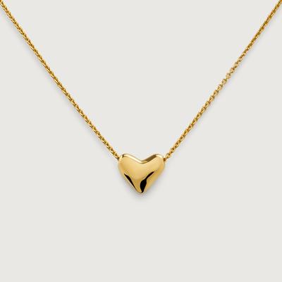 Gold Heart Chain Necklace
