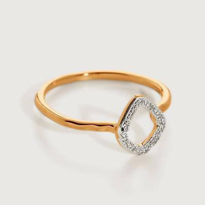 Gold Riva Mini Kite Diamond Ring Diamond