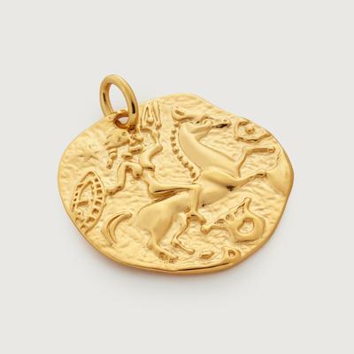 Gold Goddess Coin Pendant