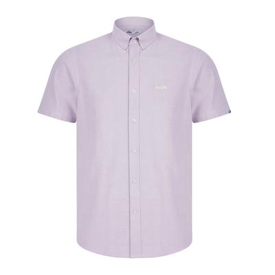 Shirts Tiberius Short Sleeve Oxford Cotton Shirt in Lilac / XXL - Tokyo Laundry