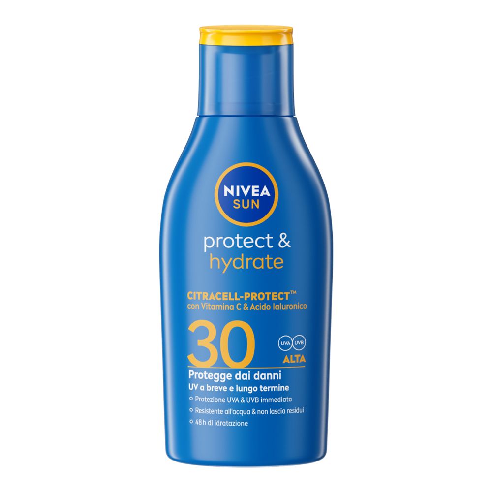 Nivea Sun Latte Solare Protect & Hydrate SPF30 100 ml, Crema solare 30