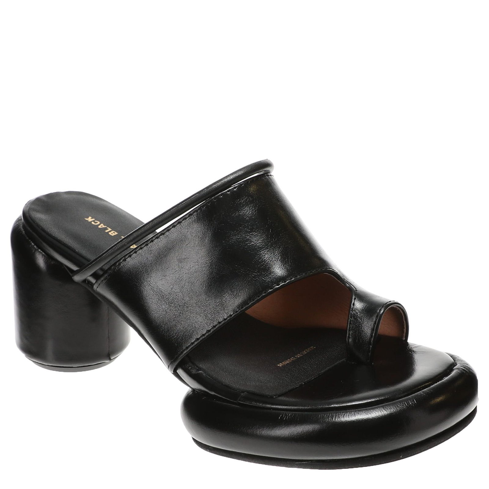 ALL BLACK Mod Combo - Womens Euro 39 US 8.5 Black Sandal Medium