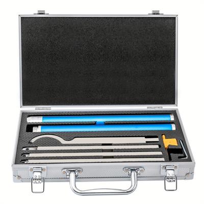 TEMU Wood Lathe Turning Tools Set, 6 In 1 Carbide Tipped Wood Turning Lathe Tools Set, Aluminum Carry Case For Craft Diy Hobbyists, Sharp And Precise Image