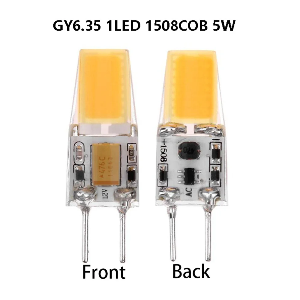 GY6.35 LED Silikon Lampe Kristall 5w Lampe Perlen AC/DC12V COB Kronleuchter Plug-in LED Lichtquelle 1508SMD COB SMD Ersetzen Halogen Image