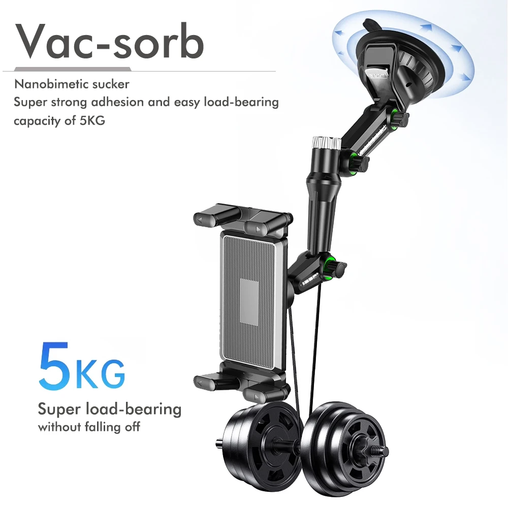 2025 neue heiße Armaturenbrett-Tablet-Halterung für Auto-Saugnapf-Autohalterung mit für alle 7"-15" Pad-Tablets und 4" - 7" gerade Panel-Telefone Image