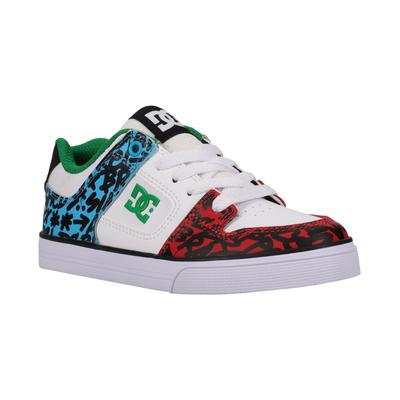 Sneaker DC SHOES "Pure", Kinder, Gr. 12(29), weiß, blau, rot, Obermaterial: Leder / Futter: Textil / Außensohle: Gummi, Schuhe Image