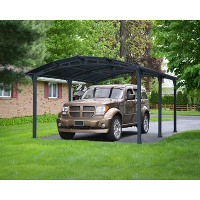 Einzelcarport PALRAM - CANOPIA "Arcadia", grau (anthrazit), H: 194cm, Carports, wartungsfrei