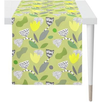 Tischläufer APELT "3807", grün, B:140cm L:48cm, Baumwolle, Polyester, Tischdecken Image