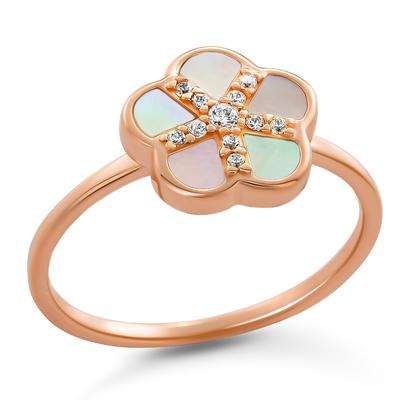 Orphelia 'Daisy' Damen-Ring aus 925er Sterlingsilber – Rosé ZR-7585/RG Image