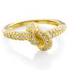 Orphelia 'Palma' Damen-Ring aus 925er Sterlingsilber – Gold ZR-7569/G