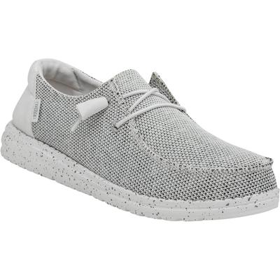 HEYDUDE Wendy Sox Polyester/Baumwolle/Elasthan Damen Stein Weiß Loafers Image