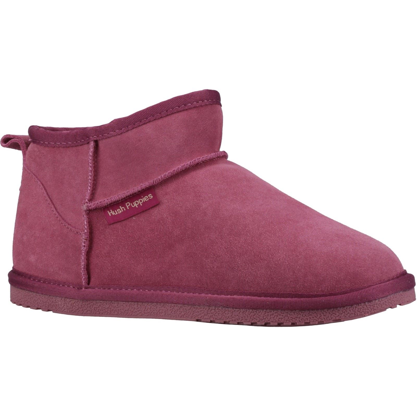 Hush Puppies Ashanti Wildleder Damen Rosa Pantoffeln