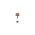 Lampe design en métal taupe