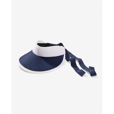 Boston Proper - White Navy - Colorblock Visor White/Navy