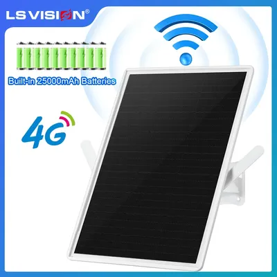 LS VISION 4G LTE Solar Router 2.4Ghz WiFi Hotspot Wireless Access Point SIM Card-Slot Built-in