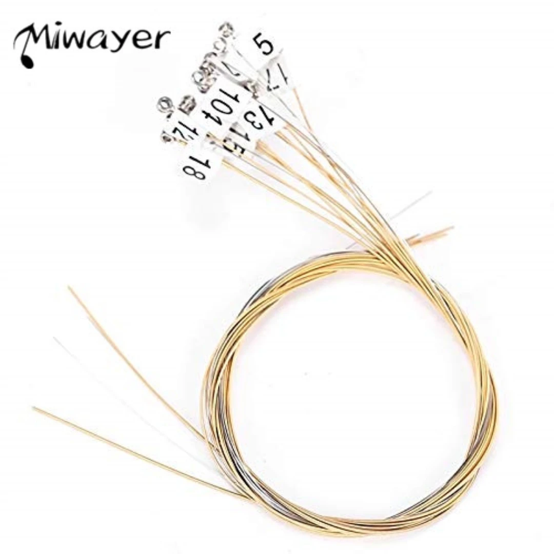 Miwayer Lyre Harp 7 10 16 19 21 24 Strings Replacement Metal String for Lyre Harp