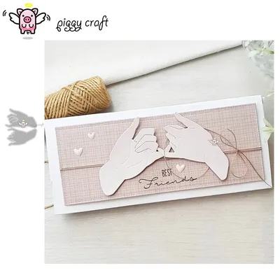 Piggy Craft metal cutting dies cut die mold Hand decoration Scrapbook paper craft knife mould blade