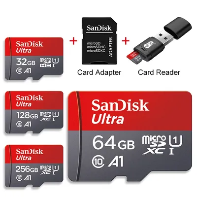 100% Original SanDisk Micro SD Card 32GB micro tf sd card 64GB 128GB 256GB tarjeta micro sd card U1