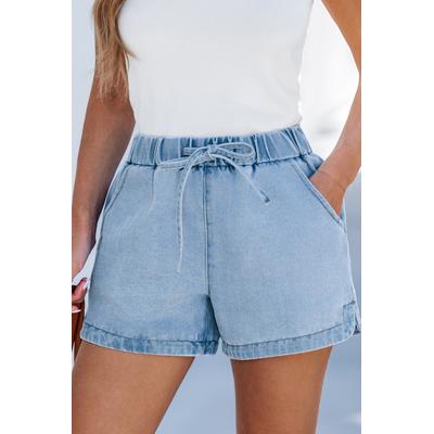 Chill Vibes Blue Denim Shorts