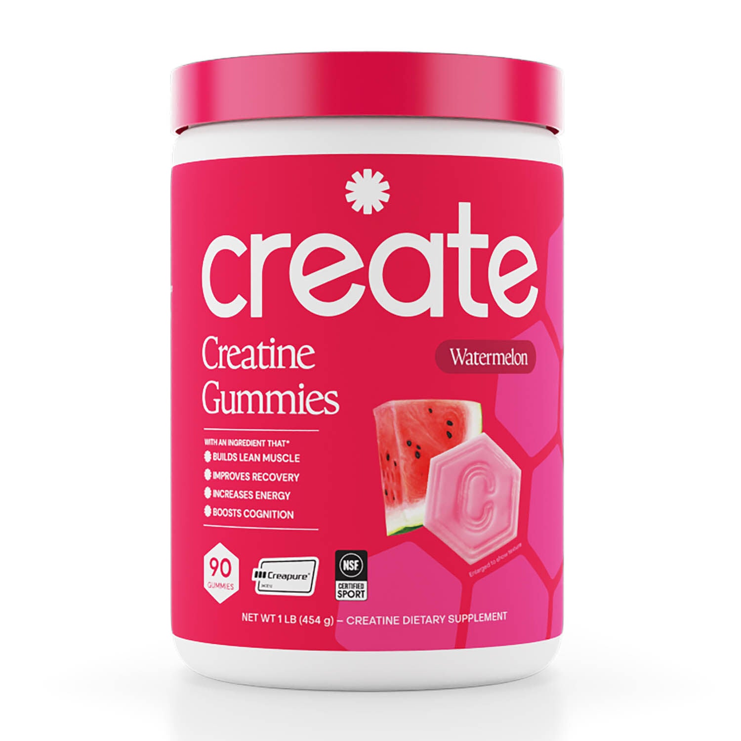 Creatine Monohydrate Gummies - Watermelon 90 (30 Servings)