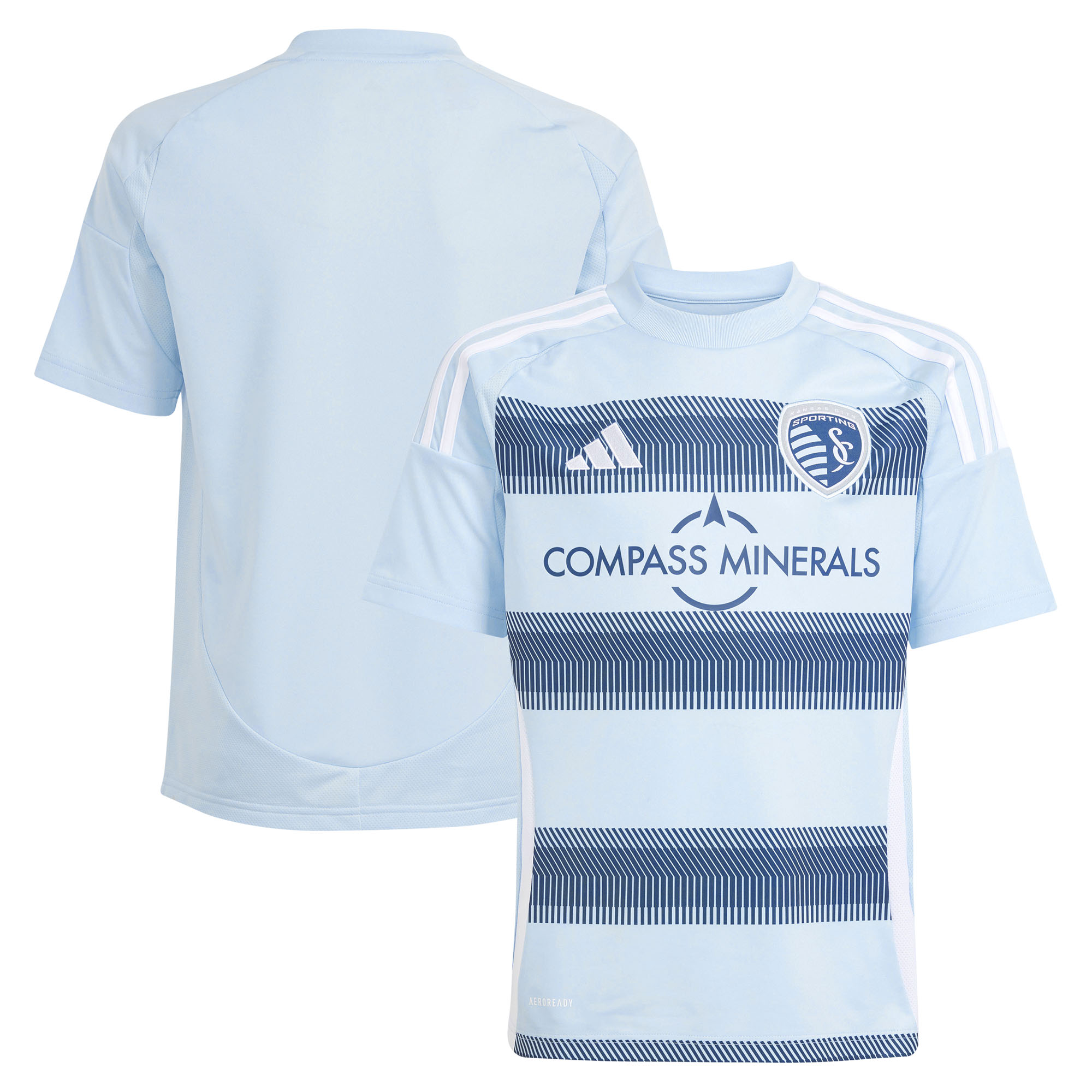 Youth adidas Light Blue Sporting Kansas City 2025 One KC Replica Jersey