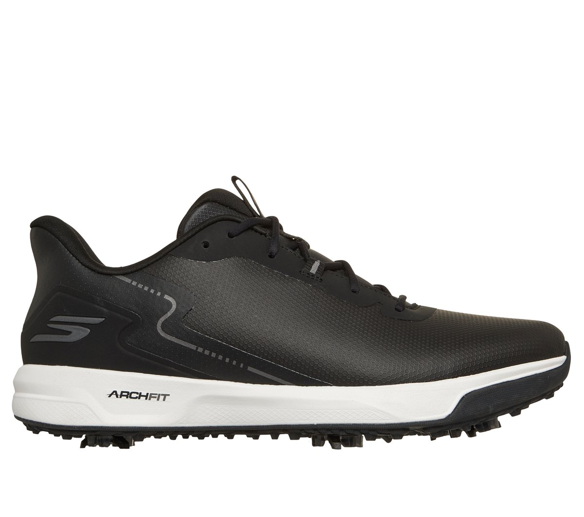 Skechers Men's Waterproof: GO GOLF Elite Vortex - Rival Shoes | Size 8.0 Extra Wide | Black | Synthetic/Textile | Arch Fit
