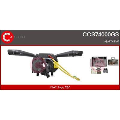 CASCO Lenkstockschalter 12V für FIAT 7354104230 735471936 735410423 CCS74000GS Image