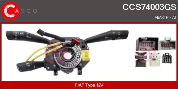 CASCO Lenkstockschalter 12V für FIAT 735410422 735597700 735521318 CCS74003GS